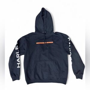 Harley-Davidson Black and Orange Men's Hoodie